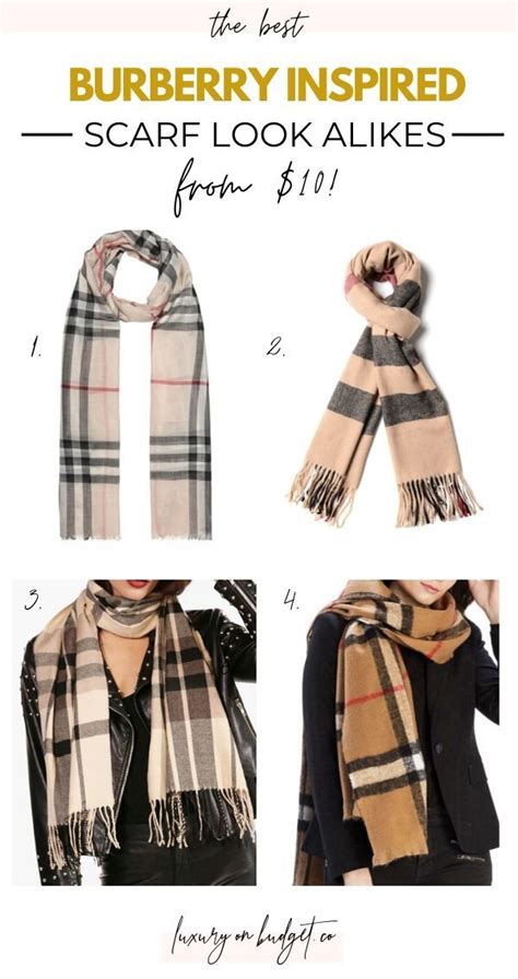 Burberry scarf looks alikes